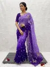 Jk 133 Georgette Bandhej Printed Saree